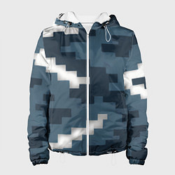 Женская куртка Пиксельная текстура камуфляж