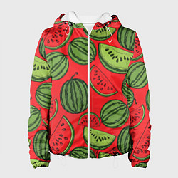 Женская куртка Сочный арбузный паттерн