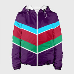 Женская куртка Фиолетовый с полосами