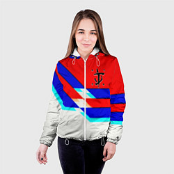 Куртка с капюшоном женская Doom geometry cyber sport, цвет: 3D-белый — фото 2