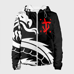 Куртка с капюшоном женская Doom dragon steel, цвет: 3D-белый