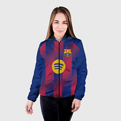 Куртка с капюшоном женская Барселона домашняя форма 2025 2026, цвет: 3D-черный — фото 2