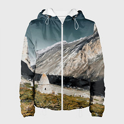 Куртка с капюшоном женская Фардык-Кешене, цвет: 3D-белый