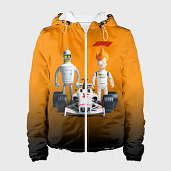 Женская куртка Механик Бендер и пилот формулы 1 Фрай