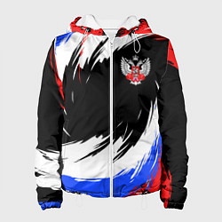 Куртка с капюшоном женская Федерация бокса РФ - краска, цвет: 3D-белый