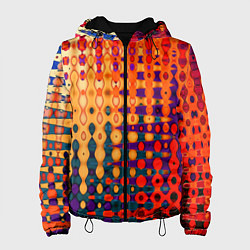 Женская куртка Красно-жёлтый абстракция