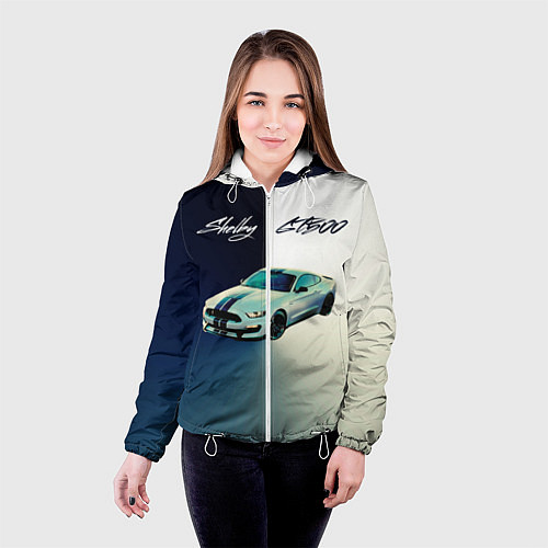 Женская куртка Ford gt500 - градиент / 3D-Белый – фото 4