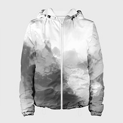 Женская куртка Абстракция серые волны