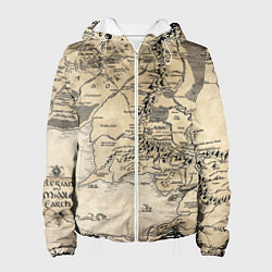 Женская куртка Властелин колец карта