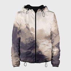 Женская куртка Сепия абстрактная горная река