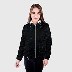 Куртка с капюшоном женская Color dark blue khaki, цвет: 3D-белый — фото 2