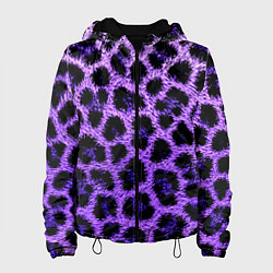 Женская куртка Леопардовый фиолетовый