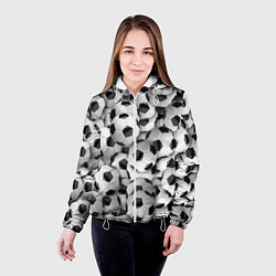 Куртка с капюшоном женская Игра в мяч, цвет: 3D-белый — фото 2