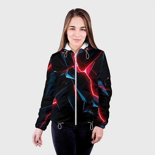 Женская куртка Neon multicolored / 3D-Белый – фото 4