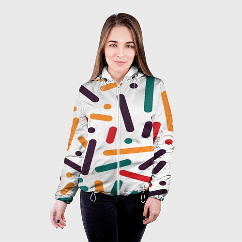 Женская куртка Oval oil / 3D-Белый – фото 4