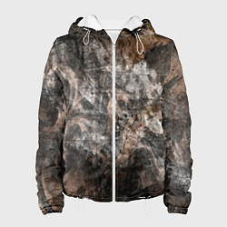 Женская куртка Абстракция - brown darkness