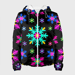 Женская куртка Снежинки ретро