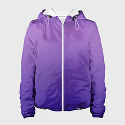 Куртка с капюшоном женская The color is purple, цвет: 3D-белый