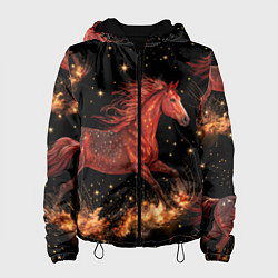 Женская куртка Огненные лошади - паттерн