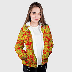 Куртка с капюшоном женская Хохлома, цвет: 3D-белый — фото 2