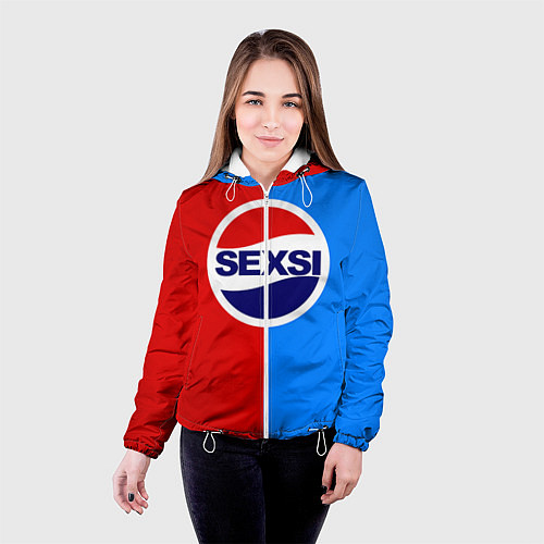 Женская куртка Sexsi Pepsi / 3D-Белый – фото 4
