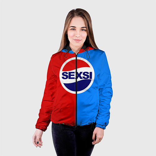 Женская куртка Sexsi Pepsi / 3D-Черный – фото 4