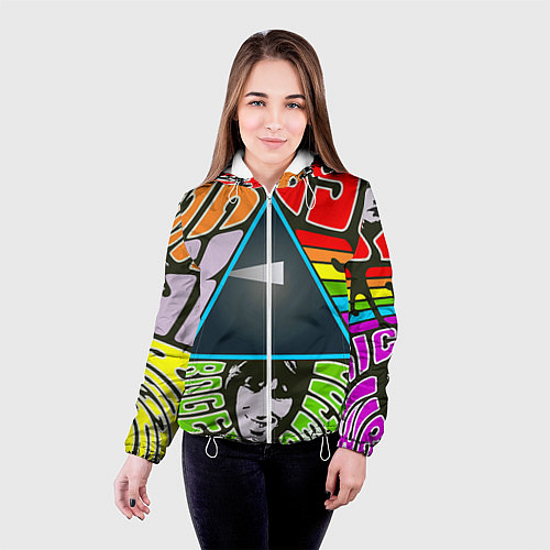 Женская куртка Pink Floyd / 3D-Белый – фото 4