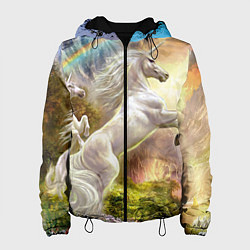 Женская куртка Радужный единорог