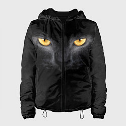 Куртка с капюшоном женская Черная кошка, цвет: 3D-черный