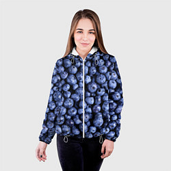 Куртка с капюшоном женская Черника, цвет: 3D-белый — фото 2