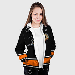 Куртка с капюшоном женская Anaheim Ducks Selanne, цвет: 3D-белый — фото 2
