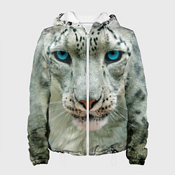 Куртка с капюшоном женская Снежный барс, цвет: 3D-белый