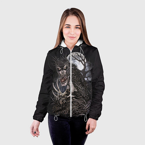 Женская куртка Ночной охотник / 3D-Белый – фото 4