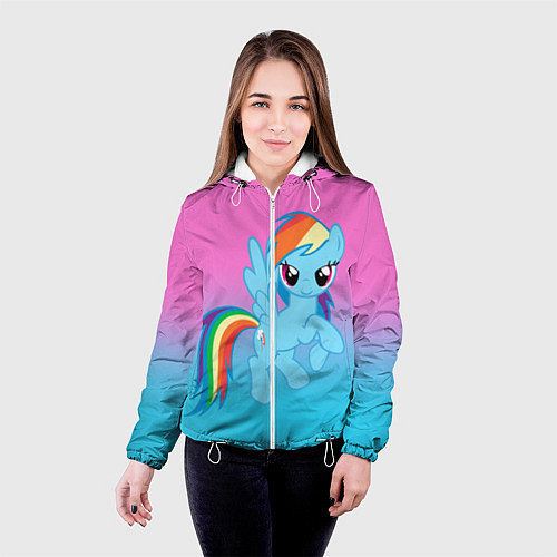 Женская куртка My Little Pony / 3D-Белый – фото 4