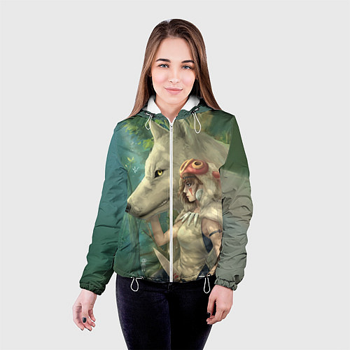 Женская куртка Принцесса и волк / 3D-Белый – фото 4