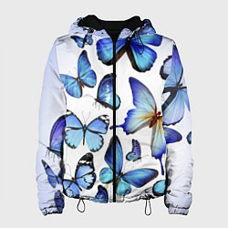 Женская куртка Голубые бабочки