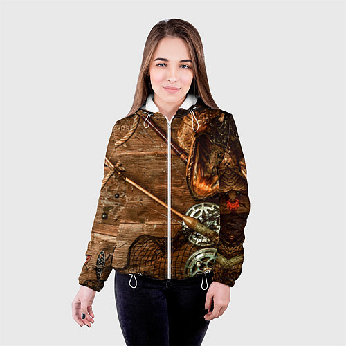 Женская куртка Рыбацкий стол / 3D-Белый – фото 4