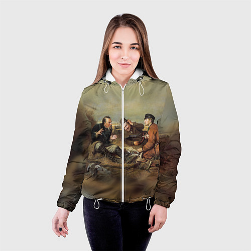 Женская куртка Русские охотники / 3D-Белый – фото 4