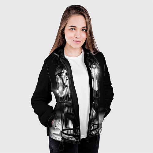 Женская куртка Пинк / 3D-Черный – фото 3