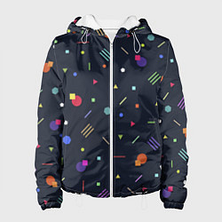 Куртка с капюшоном женская Clublife Geometry, цвет: 3D-белый