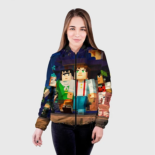 Женская куртка Minecraft Men's / 3D-Черный – фото 4