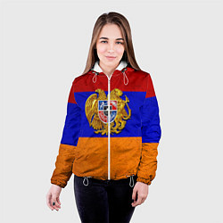 Куртка с капюшоном женская Армения, цвет: 3D-белый — фото 2