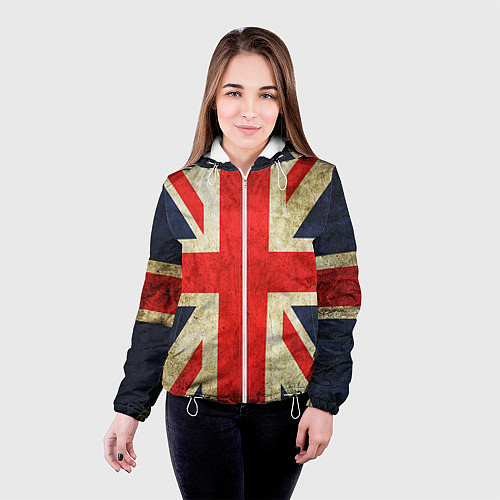 Женская куртка Великобритания / 3D-Белый – фото 4
