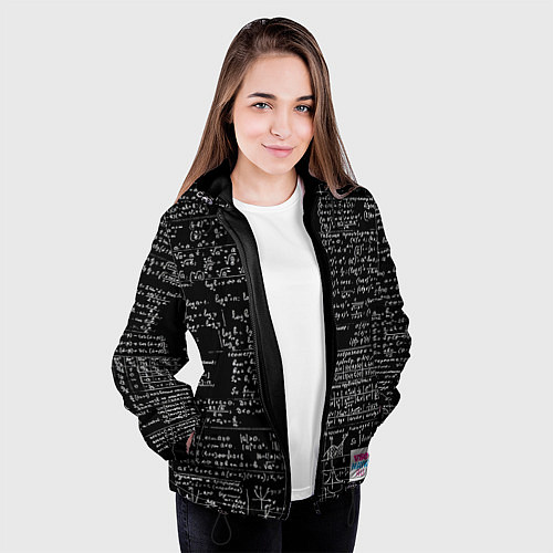 Женская куртка Шпаргалки / 3D-Черный – фото 3