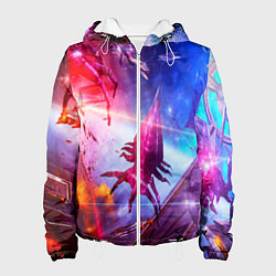 Куртка с капюшоном женская Mass effect, цвет: 3D-белый