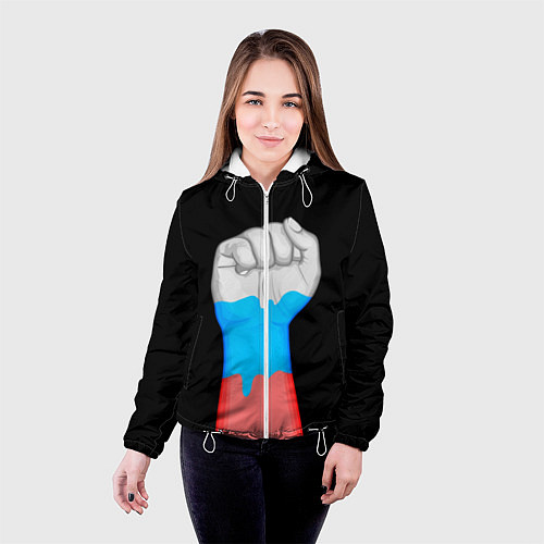 Женская куртка Русский кулак / 3D-Белый – фото 4