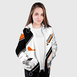 Куртка с капюшоном женская CS:GO Asiimov P250 Style, цвет: 3D-белый — фото 2
