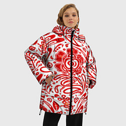 Куртка зимняя женская Хохлома, цвет: 3D-черный — фото 2