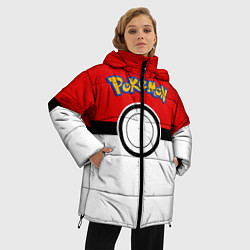 Куртка зимняя женская Покеболл 3, цвет: 3D-красный — фото 2