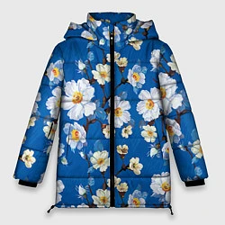 Женская зимняя куртка Цветы ретро 5